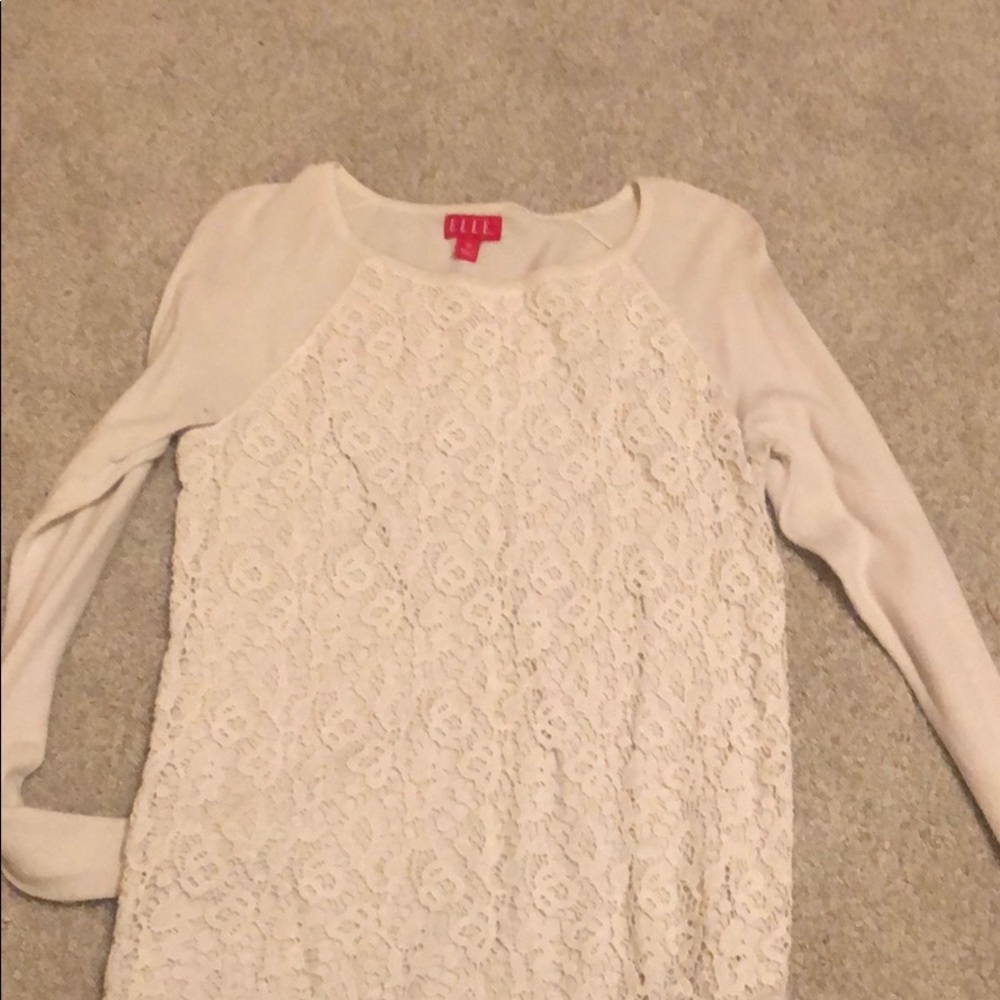 Off white lace sweater